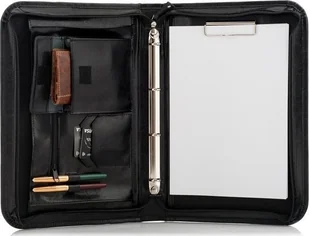 Belveder Skórzany Organizer Czarny na Dokumenty 01SB - Teczki i aktówki - miniaturka - grafika 1