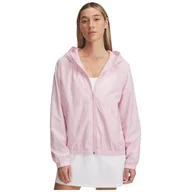 Bluzy sportowe damskie - Bluza damska Under Armour SPORT WINDBREAKER JKT Rozmiar: M / Kolor: jasnoróżowy - miniaturka - grafika 1