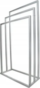Wieszak na ręczniki HMP solidny srebrny ekskluzywny metal 100% wolnostojący potrójny - Ręczniki - miniaturka - grafika 1
