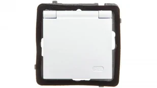 Ospel AS GNIAZDO BRYZGOSZCZELNE Z UZIEMIENIEM SCHUKO IP-44 WIECZKO BIAŁE GPH-1GS/m/00/w - Gniazdka elektryczne - miniaturka - grafika 1