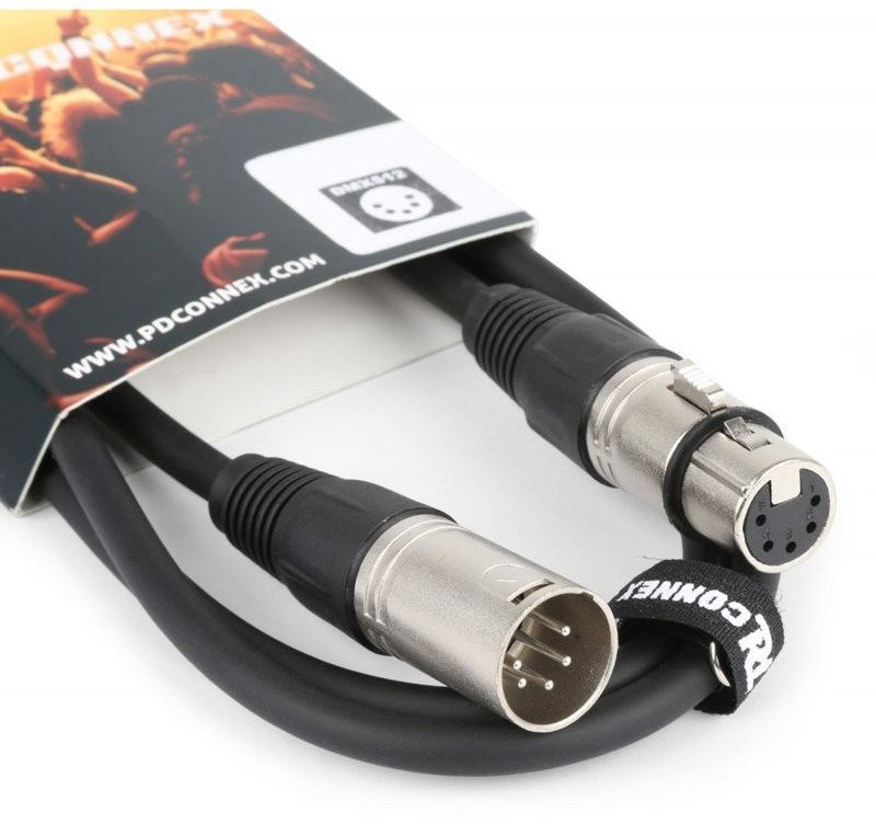 Kabel DMX PD Connex 5-pinowy XLR męski-żeński 3 m one size