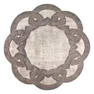 Dywany - Beżowy okrągły dywan ø 80 cm – Vitaus - miniaturka - grafika 1