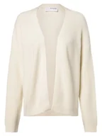 Swetry damskie - Selected Femme - Dzianinowe wdzianko damskie  SLFHilma, biały - miniaturka - grafika 1