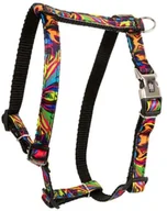 Szelki dla psów - Szelki dla psa, wz�r picasso, ta�ma polipropylenowa, 16mm/30-60cm czarne - miniaturka - grafika 1