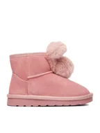 Buty dla dziewczynek - Badura Śniegowce EO-HY669016S-1 Różowy - miniaturka - grafika 1