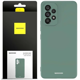 Spacecase Etui Silicone Case Galaxy A53 5G dark green - Etui i futerały do telefonów - miniaturka - grafika 1