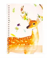 Szkolne artykuły papiernicze - Zeszyt Notes Kołowy A5 Żyrafa Flaming Koń Jelonek - miniaturka - grafika 1