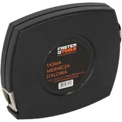 Poziomice, łaty, miary - FASTER TOOLS Taśma miernicza stalowa 30 m x 10 mm - miniaturka - grafika 1
