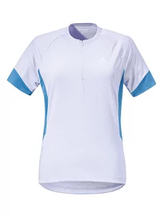Koszulki sportowe damskie - Schöffel Koszulka kolarska "Auvergne" w kolorze białym - grafika 1