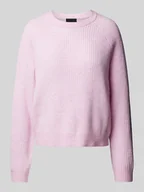 Swetry damskie - Sweter o kroju relaxed fit z okrągłym dekoltem model ‘OLLA’ - miniaturka - grafika 1