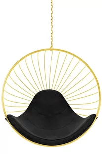 King Home Wiszący złoty fotel Gabbia PH5994 - Fotele - miniaturka - grafika 1