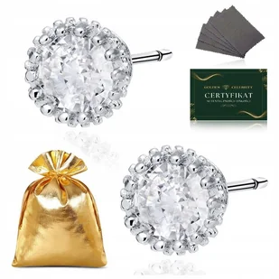 Kolczyki Srebrne Dla Dziewczynki Z Białymi Cyrkoniami Okrągła Kółka Pr. 925 - Biżuteria dla dzieci Kolczyki Srebrne Dla Dziewczynki Z Białymi Cyrkoniami Okrągła Kółka Pr. 925 - Biżuteria dla dzieci - miniaturka - grafika 1