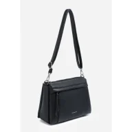 Torebki damskie - Stylowa Torebka Damska Czarna Listonoszka LUIGISANTO z Paskiem - miniaturka - grafika 1