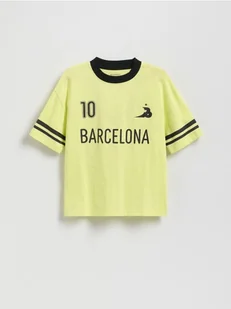 Reserved - T-shirt z nadrukiem - jasnozielony - Koszulki dla chłopców - miniaturka - grafika 1