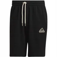 Spodenki męskie - Spodenki męskie adidas Essentials Feelcomfy French Terry Shorts czarne HE18 - miniaturka - grafika 1