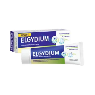Elgydium, edukacyjna pasta do zębów, barwiąca płytkę nazębną, 50 ml - Pasty do zębów - miniaturka - grafika 1