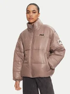 Kurtki damskie - Fila Kurtka zimowa FAW0904 Beżowy Regular Fit - miniaturka - grafika 1