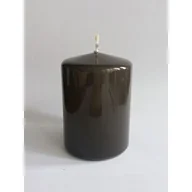 Świece - Świeca klasyczna pieńkowa 10 x 7 cm lakier czarna - miniaturka - grafika 1