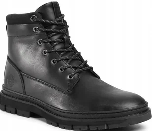 Big Star GG174473 Buty Męskie Skórzane Czarny, Rozmiar 43 - Buty trekkingowe męskie - miniaturka - grafika 1