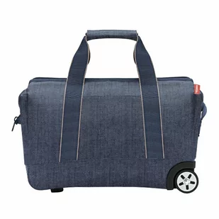 reisenthel Allrounder 2 kołowy wózek kabinowy 41 cm herringbone dark blue - Walizki - miniaturka - grafika 1