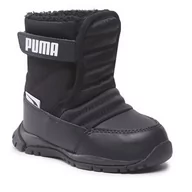 Śniegowce damskie - Śniegowce Puma - Nieve Boot Wtr Ac Inf 380746 03 Puma Black/Puma White - miniaturka - grafika 1