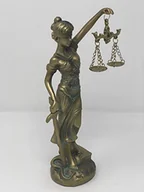 Akcesoria do bielizny - YOUNI - Statua Lady Justice - grecka rzymska bogini sprawiedliwości - opaska na oczy, balans wiązki i miecz (brązowy) - miniaturka - grafika 1