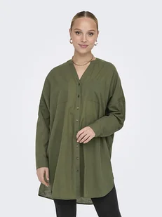 ONLY Tunika w kolorze khaki - Bluzki damskie - miniaturka - grafika 1