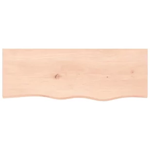 Blat do łazienki, 80x30x6 cm, surowe, lite drewno Lumarko! - Szafki łazienkowe - miniaturka - grafika 4
