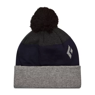 Czapki damskie - Czapka BLACK DIAMOND - Pom Beanie AP721002 9059 Granatowy Szary - grafika 1