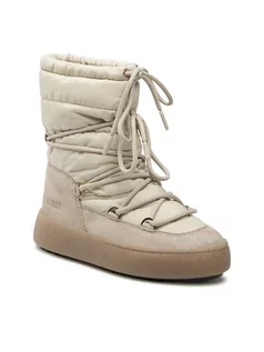 Śniegowce damskie - Moon Boot Śniegowce Ltrack Suede Nylon 24500200002 Beżowy - grafika 1