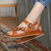 Sandały damskie - LAURA VITA BRCUELO 91, sandały damskie, czerwone, 37 EU, Czerwona, 37 EU - miniaturka - grafika 1