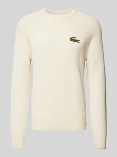 Sweter z dzianiny z prążkowanymi wykończeniami - Swetry męskie - miniaturka - grafika 1