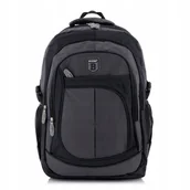 Plecaki - Szary Plecak do Pracy Męski Duzy 30L Sportowy Wodoodporny Bag Street Z95 - miniaturka - grafika 1