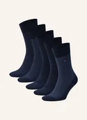 Skarpetki męskie - Tommy Hilfiger 5 Par Skarpet W Pudełku Prezentowym blau - miniaturka - grafika 1