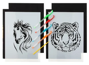 A4 SCRATCH & COLOUR W SZABLONACH 2 SZT, 2 WZORY - Przybory szkolne A4 SCRATCH & COLOUR W SZABLONACH 2 SZT, 2 WZORY - Przybory szkolne - miniaturka - grafika 2