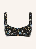Stroje kąpielowe - Seafolly Góra Od Bikini Bralette Modern Romance schwarz - miniaturka - grafika 1
