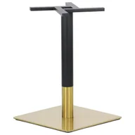 Meble modułowe i akcesoria - Podstawa stołu/stolika SH-3002-6/GB, stal nierdzewna w kolorze złotym/czarny, wymiary: 50x50x72 cm - do hotelu, restauracji, baru, biura - miniaturka - grafika 1