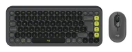 Zestawy myszka + klawiatura - Logitech POP Icon Combo klawiatura Dołączona myszka Uniwersalne Bluetooth QWERTY Indyjski Grafitowy, Zielony - miniaturka - grafika 1