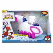 Figurki dla dzieci - Jazwares Figurka Spidey and his Amazing Friends Ghost-Spider GlowN Go Copter SNF0022 SNF0022 - miniaturka - grafika 1