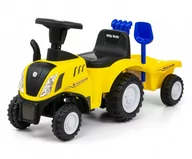 Jeździki dla dzieci - Milly Mally Jeździk Pojazd New Holland T7 Traktor żółty GXP-797609 - miniaturka - grafika 1