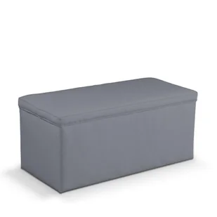 Dekoria.pl Dekoria.pl Skrzynia tapicerowana Slade Grey szary) 120 × 40 × 40 cm Cotton Panama 526-702-07 - Pufy i podnóżki - miniaturka - grafika 1
