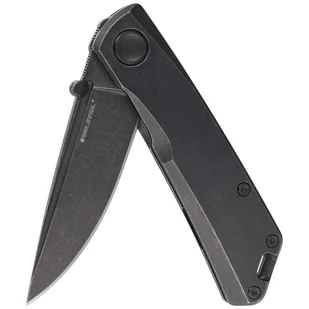Nóż składany Real Steel LUNA Eco Black Steel, Blackwash K110 by Poltergeist Works (7083) - Noże - miniaturka - grafika 4