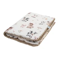 Koce i narzuty dla dzieci - Kocyk Średniaka Light bawełna - minky 75x100 cm Farma - miniaturka - grafika 1