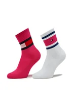 Skarpetki dla dzieci - Tommy Hilfiger Zestaw 2 par wysokich skarpet dziecięcych 394020001 Kolorowy - miniaturka - grafika 1