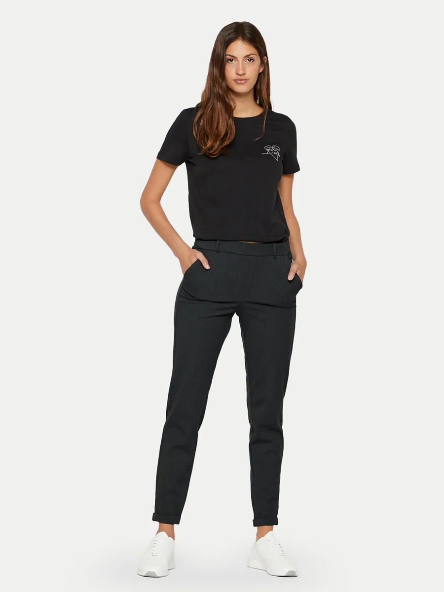 VERO MODA SPODNIE DAMSKIE CZARNE PROSTE CASUAL L/32 7DA