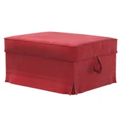 Pokrowce na meble - Dekoria Pokrowiec na podnóżek Ektorp Bromma intensywna czerwień 60 x 79 x 42 cm Velvet 614-704-15 - miniaturka - grafika 1