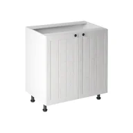 Szafki kuchenne - Szafka Dolna Stojąca 2 Drzwi D80 Prowansja Gała Meble Sosna Andersen, Biały - miniaturka - grafika 1