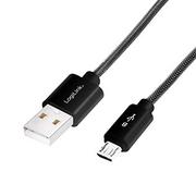 Kable komputerowe i do monitorów - Logilink Kabel USB 2.0 CU0132 USB A micro USB B M/M 1m - miniaturka - grafika 1