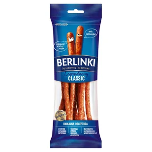 Berlinki Classic Kiełbasa 85 g - Kiełbasa i wędliny - miniaturka - grafika 1