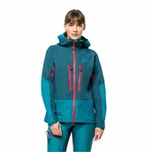 Kurtki damskie - Kurtka damska w góry Jack Wolfskin ALPSPITZE 3L JKT W blue coral - XS - miniaturka - grafika 1